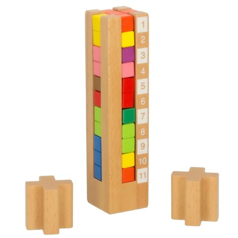 Klocki drewniane edukacyjne układanka Montessori kolorowe Klocki drewniane edukacyjne układanka Montessori kolorowe