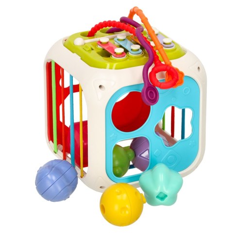 Kostka edukacyjna sorter cymbałki 7w1 Bibi-inn Kostka edukacyjna sorter cymbałki 7w1 Bibi-inn