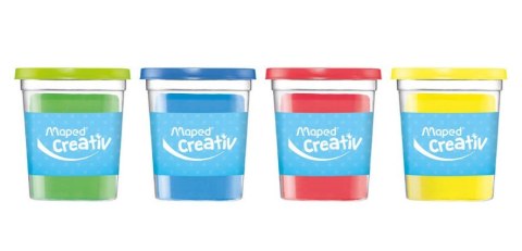 Masa plastyczna ciastolina 4x114g 4 kolory podstawowe Creative Maped Masa plastyczna ciastolina 4x114g 4 kolory podstawowe Creative Maped
