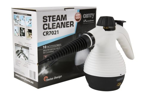 Parownica myjka parowa Camry CR 7021 czyścik ciśnieniowy 10 końcówek 350 ml 3,5 bar 1500W Parownica myjka parowa Camry CR 7021 czyścik ciśnieniowy 10 końcówek 350 ml 3,5 bar 1500W