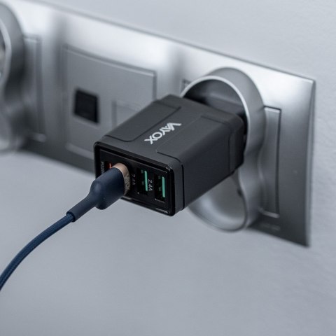 Ładowarka sieciowa wtyczka USB 3.0+PD32W szybkie ładowanie Ładowarka sieciowa wtyczka USB 3.0+PD32W szybkie ładowanie