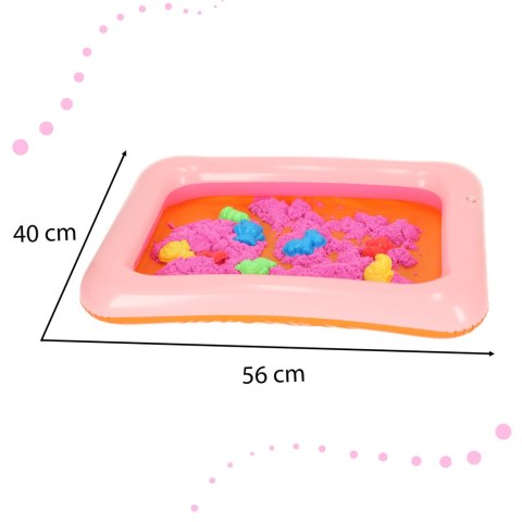Piasek Kinetyczny w wiaderku 1kg foremki niebieski Piasek Kinetyczny w wiaderku 1kg foremki niebieski