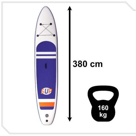 SUP Deska pompowana z akcesoriami Paddleboard 380cm 160kg SUP Deska pompowana z akcesoriami Paddleboard 380cm 160kg