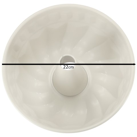 Blacha do pieczenia forma do babki okrągła z tuleją 22cm brązowa Blacha do pieczenia forma do babki okrągła z tuleją 22cm brązowa