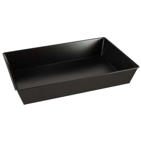 Blacha do pieczenia tortownica forma fakturowana do ciast wypieków 36cm x 24,5cm x 6cm czarna Blacha do pieczenia tortownica forma fakturowana do ciast wypieków 36cm x 24,5cm x 6cm czarna