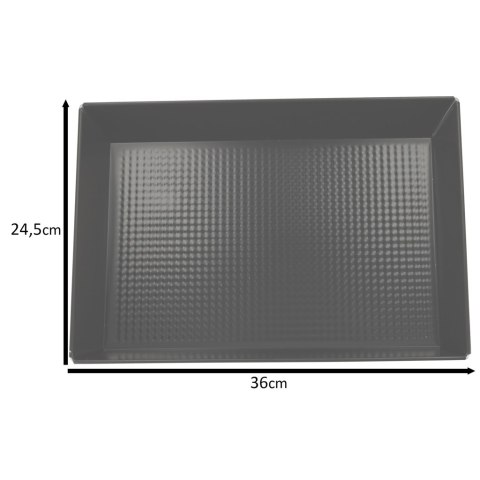Blacha do pieczenia tortownica forma fakturowana do ciast wypieków 36cm x 24,5cm x 6cm czarna Blacha do pieczenia tortownica forma fakturowana do ciast wypieków 36cm x 24,5cm x 6cm czarna