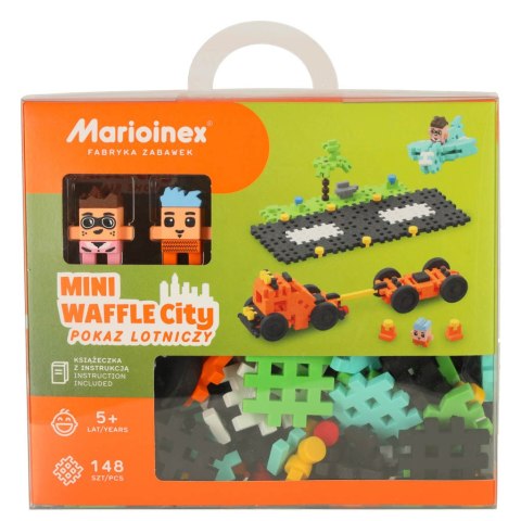Klocki konstrukcyjne polskie mini wafle pokaz lotniczy 148 elementów MARIOINEX Klocki konstrukcyjne polskie mini wafle pokaz lotniczy 148 elementów MARIOINEX