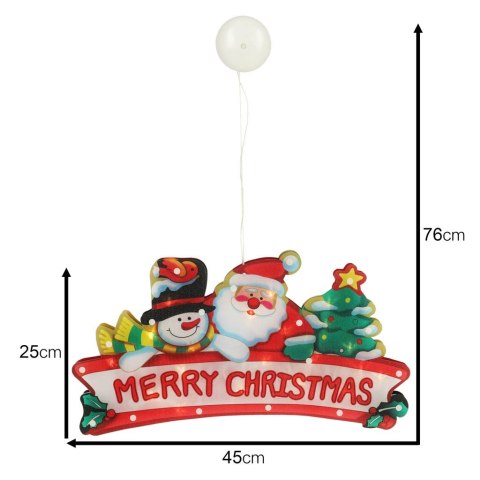 Lampki LED wisząca dekoracja świąteczna Merry Christmas 45cm Lampki LED wisząca dekoracja świąteczna Merry Christmas 45cm