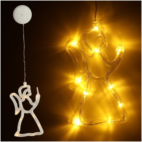 Lampki LED wisząca dekoracja świąteczna aniołek 49cm 10 LED Lampki LED wisząca dekoracja świąteczna aniołek 49cm 10 LED