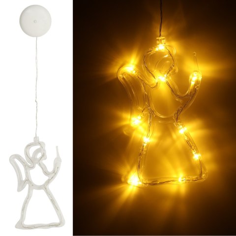 Lampki LED wisząca dekoracja świąteczna aniołek 49cm 10 LED Lampki LED wisząca dekoracja świąteczna aniołek 49cm 10 LED