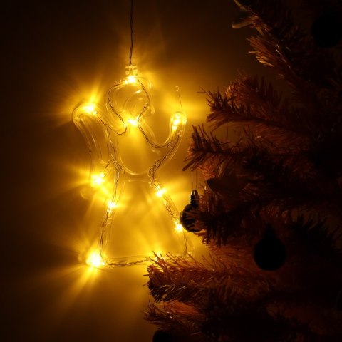 Lampki LED wisząca dekoracja świąteczna aniołek 49cm 10 LED Lampki LED wisząca dekoracja świąteczna aniołek 49cm 10 LED