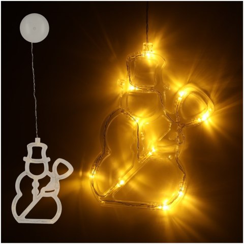 Lampki LED wisząca dekoracja świąteczna bałwanek 49cm 10 LED Lampki LED wisząca dekoracja świąteczna bałwanek 49cm 10 LED