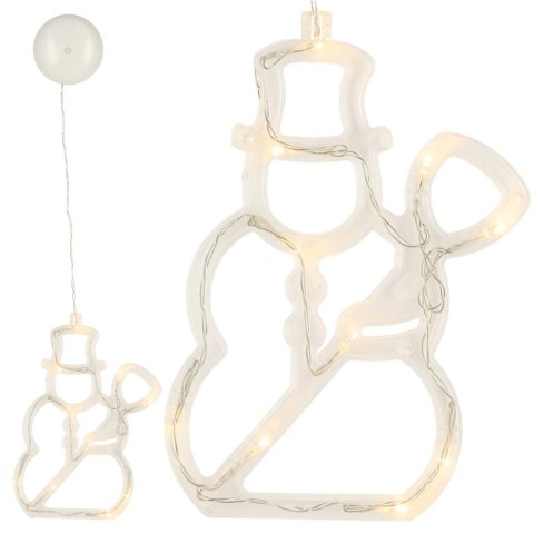 Lampki LED wisząca dekoracja świąteczna bałwanek 49cm 10 LED Lampki LED wisząca dekoracja świąteczna bałwanek 49cm 10 LED