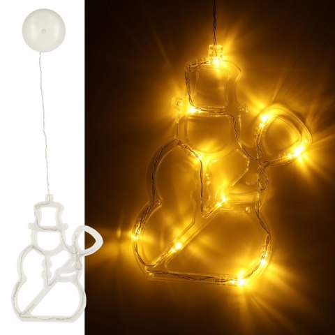Lampki LED wisząca dekoracja świąteczna bałwanek 49cm 10 LED Lampki LED wisząca dekoracja świąteczna bałwanek 49cm 10 LED