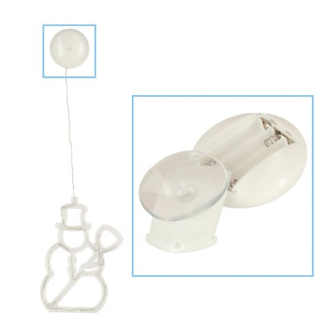 Lampki LED wisząca dekoracja świąteczna bałwanek 49cm 10 LED Lampki LED wisząca dekoracja świąteczna bałwanek 49cm 10 LED