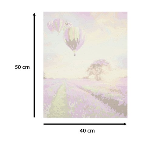 Malowanie po numerach obraz 50x40cm pole lawendowe Malowanie po numerach obraz 50x40cm pole lawendowe