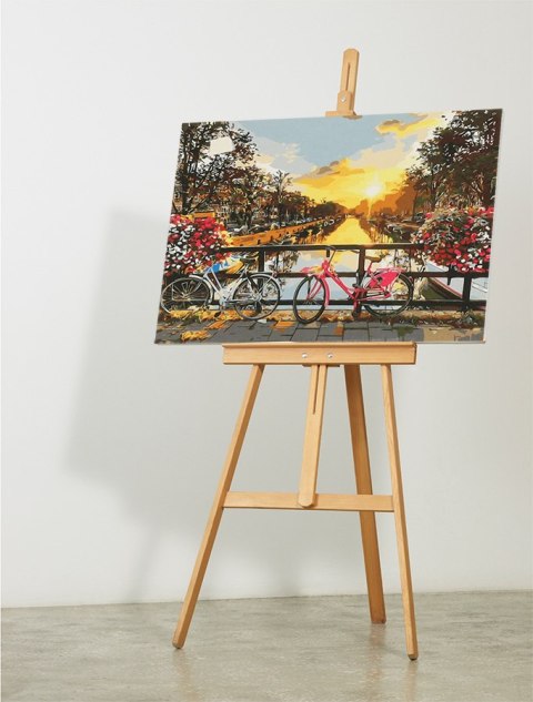 Malowanie po numerach obraz 50x40cm rowery Malowanie po numerach obraz 50x40cm rowery