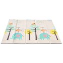 Mata edukacyjna piankowa dwustronna składana słonie alfabet 180 x 200 cm
