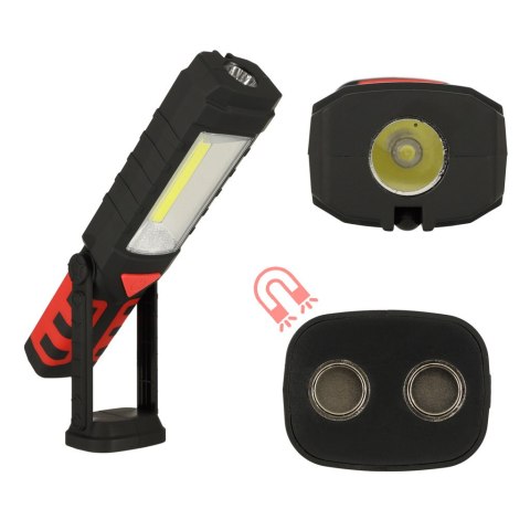 Lampa warsztatowa latarka 3w1 5 trybów USB magnes hak akumulator 1200 mAh 200 lm KAFUWELL Lampa warsztatowa latarka 3w1 5 trybów USB magnes hak akumulator 1200 mAh 200 lm KAFUWELL