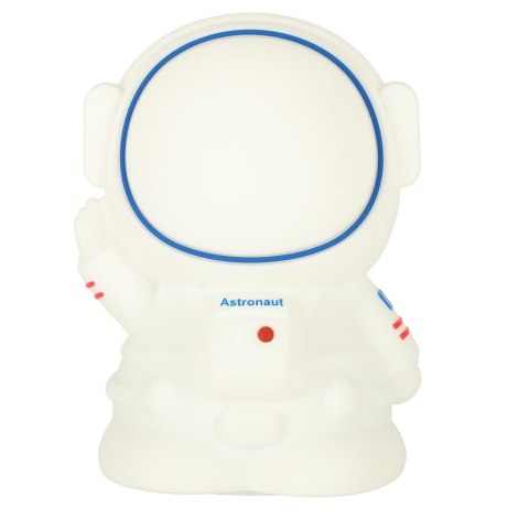 Lampka nocna dla dzieci silikonowa 8 LED USB biała astronauta Lampka nocna dla dzieci silikonowa 8 LED USB biała astronauta