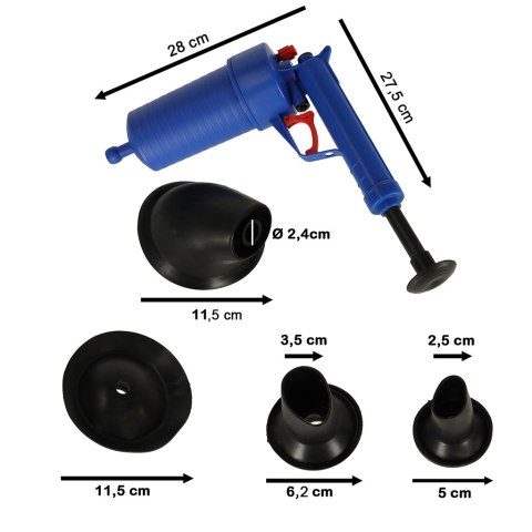 Pistolet do udrażniania przepychacz rur toalet Pistolet do udrażniania przepychacz rur toalet