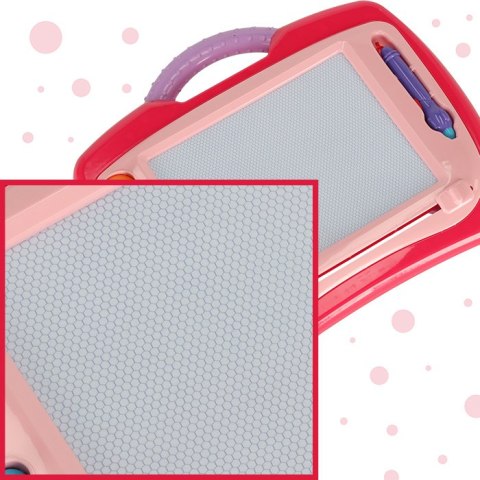 Tablica magnetyczna tablet do rysowania znikopis stempelki różowy XL Tablica magnetyczna tablet do rysowania znikopis stempelki różowy XL