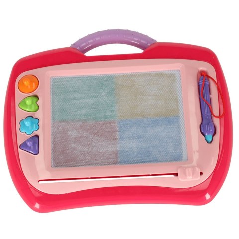 Tablica magnetyczna tablet do rysowania znikopis stempelki różowy XL Tablica magnetyczna tablet do rysowania znikopis stempelki różowy XL