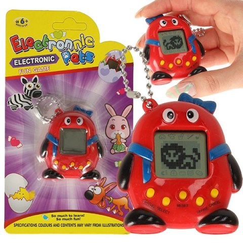Tamagotchi gra elektroniczna dla dzieci czerwone Tamagotchi gra elektroniczna dla dzieci czerwone