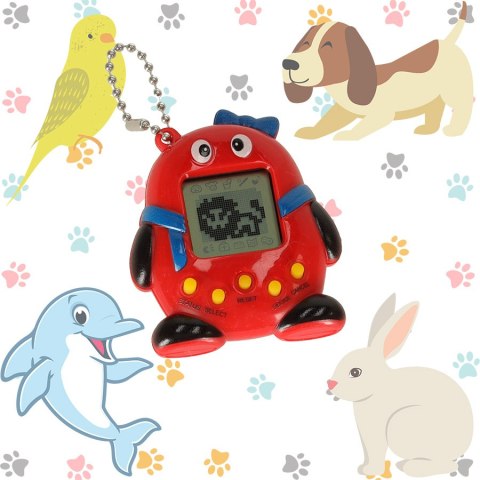 Tamagotchi gra elektroniczna dla dzieci czerwone Tamagotchi gra elektroniczna dla dzieci czerwone