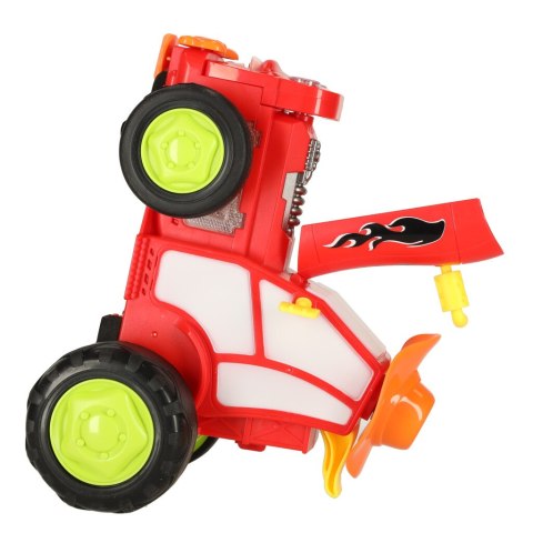 Traktor ciągnik zdalnie sterowany na pilota RC skaczący tańczący dźwięk czerwony Traktor ciągnik zdalnie sterowany na pilota RC skaczący tańczący dźwięk czerwony