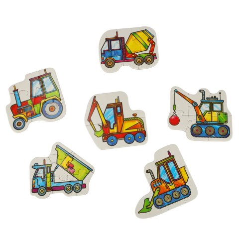 ALEXANDER Puzzle dla maluszków - maszyny budowlane 2+ ALEXANDER Puzzle dla maluszków - maszyny budowlane 2+