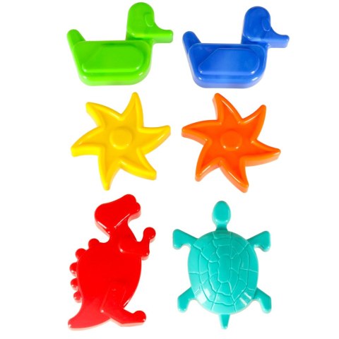 DIPLO W-127 Zabawki do piaskownicy piasku wiaderko łopatka grabki foremki 9 elementów DIPLO W-127 Zabawki do piaskownicy piasku wiaderko łopatka grabki foremki 9 elementów