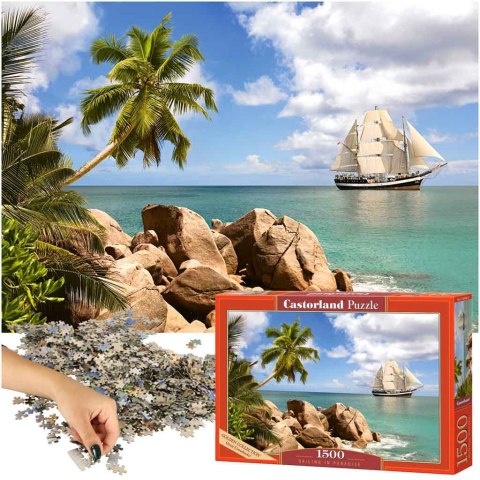 Puzzle układanka 1500 elementów Żeglowanie w raju 68 x 47 cm CASTORLAND Puzzle układanka 1500 elementów Żeglowanie w raju 68 x 47 cm CASTORLAND