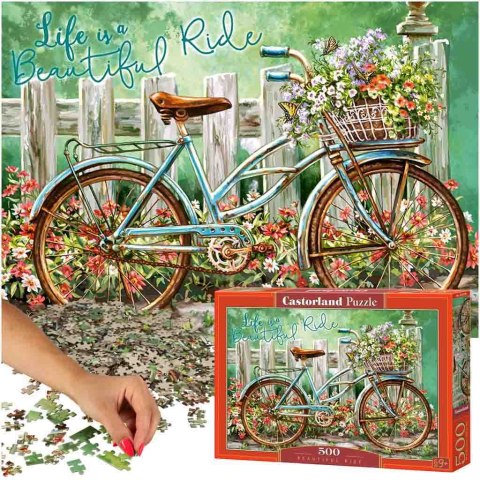 Puzzle układanka 500 elementów Przejażdżka rowerem 9+ CASTORLAND Puzzle układanka 500 elementów Przejażdżka rowerem 9+ CASTORLAND