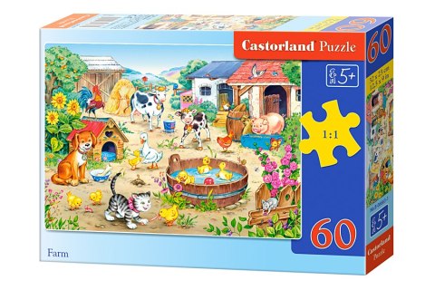 Puzzle układanka 60 elementów Farma 5+ CASTORLAND Puzzle układanka 60 elementów Farma 5+ CASTORLAND