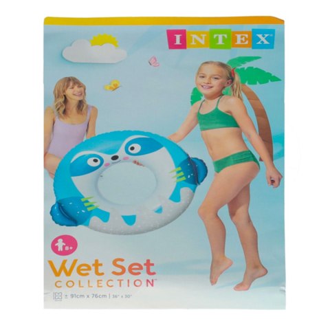 INTEX 59266 Kółko do pływania koło dmuchane ponton plażowy leniwiec max 40kg INTEX 59266 Kółko do pływania koło dmuchane ponton plażowy leniwiec max 40kg