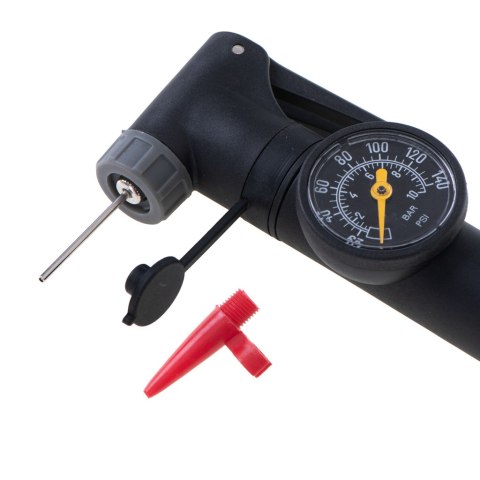 L-BRNO Pompka do roweru z manometrem rowerowa ręczna do piłki materaca z uchwytem na rower L-BRNO Pompka do roweru z manometrem rowerowa ręczna do piłki materaca z uchwytem na rower