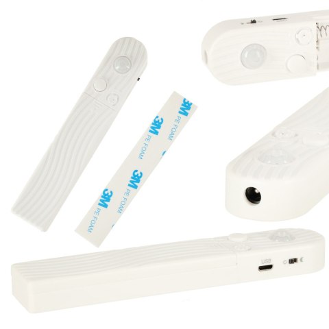 Taśma LED wodoodporna na baterie USB czujnik ruchu 1M 59LED ciepły biały Taśma LED wodoodporna na baterie USB czujnik ruchu 1M 59LED ciepły biały