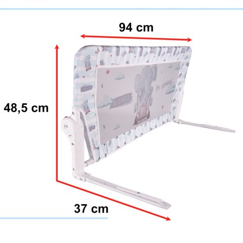 Barierka osłona ochronna do łóżka otwierana 90cm słonik Barierka osłona ochronna do łóżka otwierana 90cm słonik