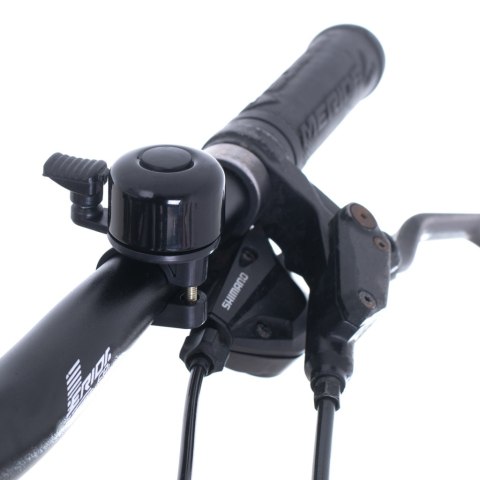 Dzwonek rowerowy głośny metalowy na rower czarny Dzwonek rowerowy głośny metalowy na rower czarny