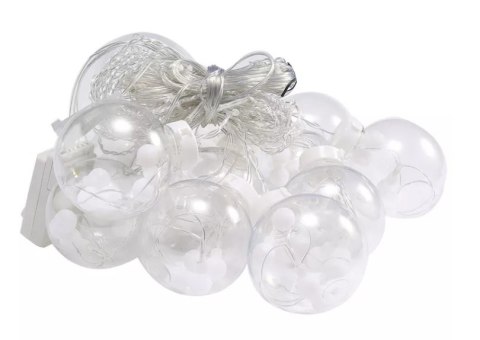Lampki LED kurtyna kule wiszące 3m 108LED multikolor ze złączem 8 trybów świecenia Lampki LED kurtyna kule wiszące 3m 108LED multikolor ze złączem 8 trybów świecenia