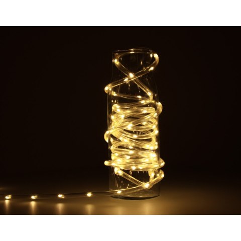 Lampki LED zewnętrzne wąż świetlny sznur na balkon 10m 100LED ciepły biały 8 trybów świecenia Lampki LED zewnętrzne wąż świetlny sznur na balkon 10m 100LED ciepły biały 8 trybów świecenia