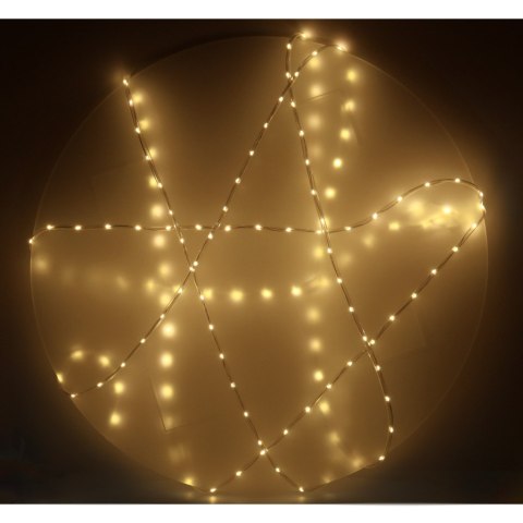 Lampki LED zewnętrzne wąż świetlny sznur na balkon 10m 100LED ciepły biały 8 trybów świecenia Lampki LED zewnętrzne wąż świetlny sznur na balkon 10m 100LED ciepły biały 8 trybów świecenia