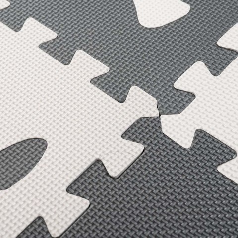 Mata edukacyjna dla dzieci piankowa puzzle szara 85 x 85 cm 9 elementów Mata edukacyjna dla dzieci piankowa puzzle szara 85 x 85 cm 9 elementów