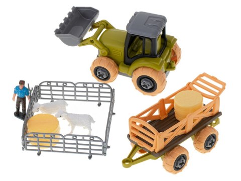 Gospodarstwo rolne farma traktor maszyny rolnicze zwierzęta zagroda owce + śrubokręt Gospodarstwo rolne farma traktor maszyny rolnicze zwierzęta zagroda owce + śrubokręt