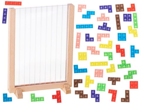 Gra logiczna układanka tetris stojący Gra logiczna układanka tetris stojący