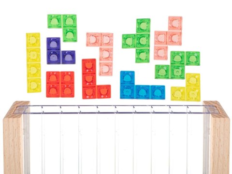 Gra logiczna układanka tetris stojący Gra logiczna układanka tetris stojący