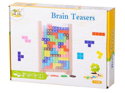 Gra logiczna układanka tetris stojący Gra logiczna układanka tetris stojący