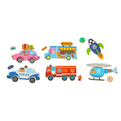 Książeczka magnetyczna układanka puzzle z magnesem środki transportu Książeczka magnetyczna układanka puzzle z magnesem środki transportu