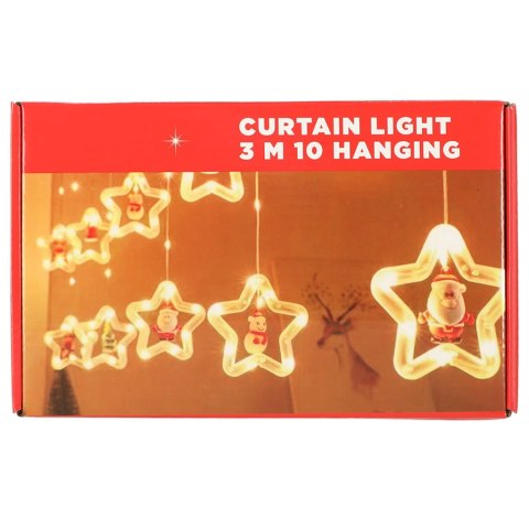 Kurtyna Led na okno gwiazdki 3 m 125 LED Kurtyna Led na okno gwiazdki 3 m 125 LED